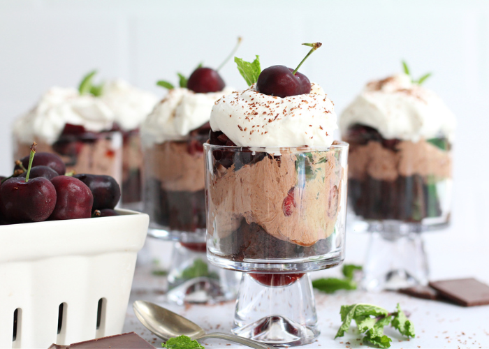 Cherry Chocolate Trifles Featured Image