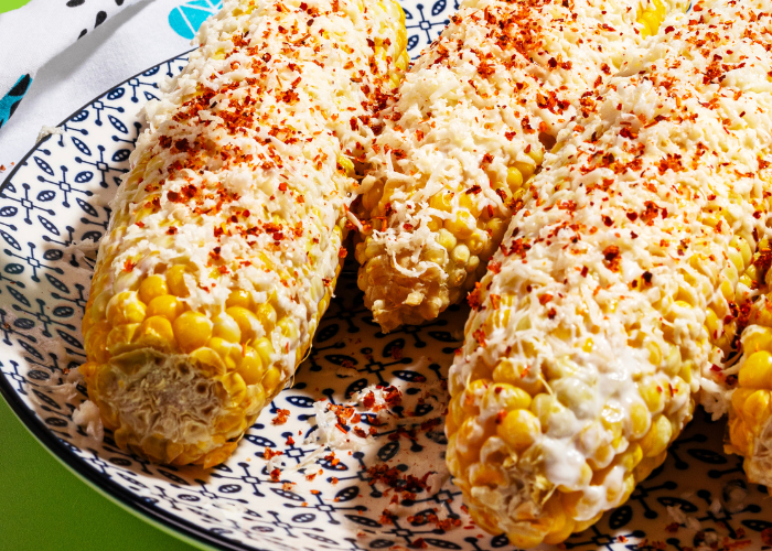 Corn With Yogurt and Cheese Featured Image
