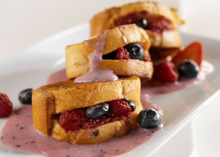 Fresh Berry Stuffed French Toast with Vanilla Yogurt Featured Image