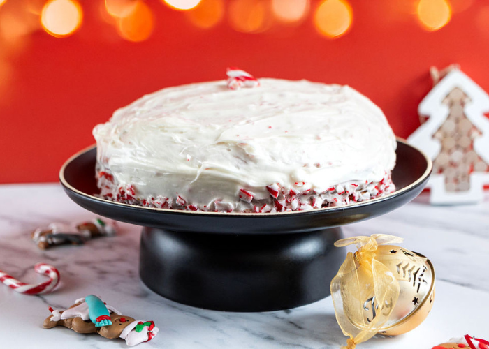 Peppermint Holiday Cake