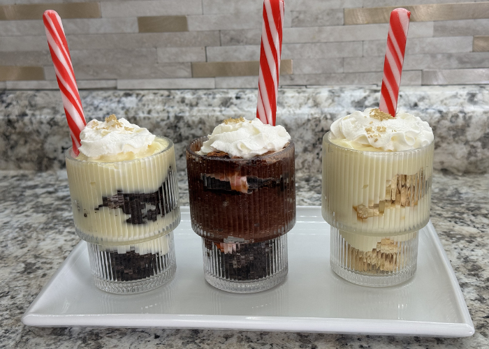 Santa’s Milk & Cookie Parfaits