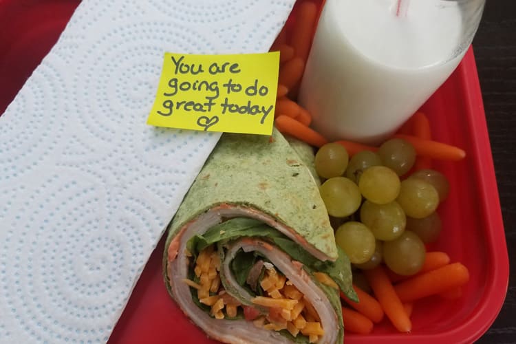 Turkey and Cheese Spinach Wraps Featured Image