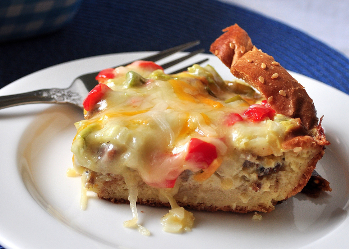 Overnight Breakfast Strata Featured Image