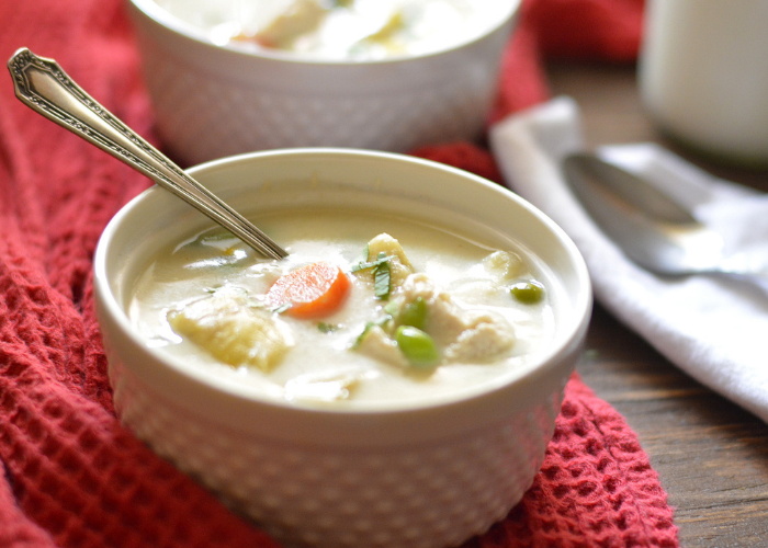Creamy Turkey and Artichoke Soup Featured Image